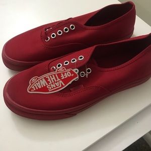 Vans RED BNIB Size 10 Women’s/8.5 Men’s